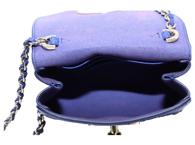 Mulberry Classic Lily in pelle di vitello blu - vista 7