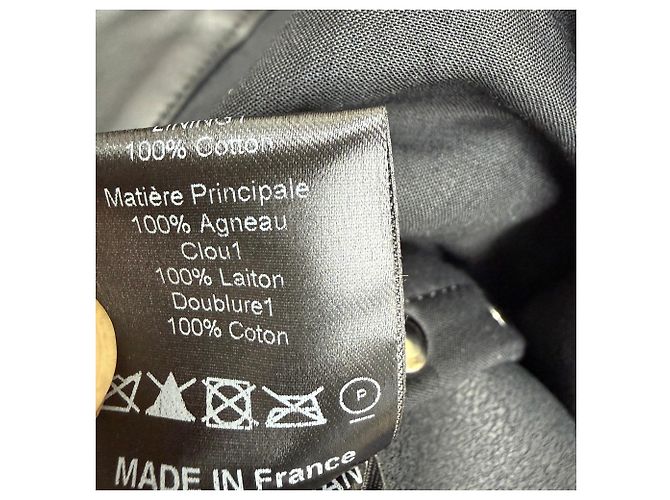 Calça afunilada com tachas Viamao em couro preto Isabel Marant - vista 5