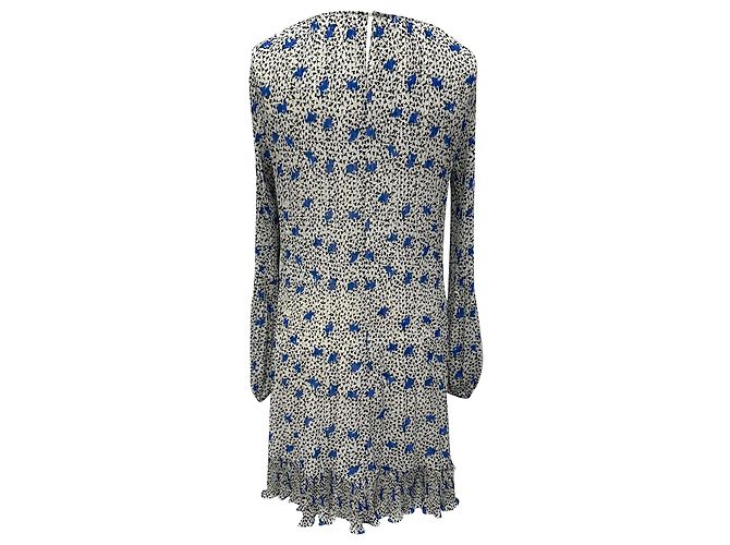 Maje Mini-Kleid mit langen Ärmeln und Print aus Multicolour-Polyester Mehrfarben - Ansicht 2