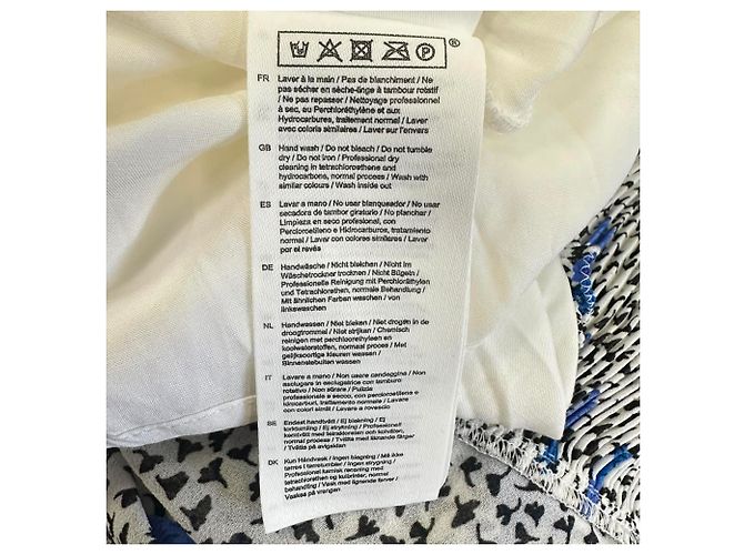 Maje Mini-Kleid mit langen Ärmeln und Print aus Multicolour-Polyester Mehrfarben - Ansicht 7