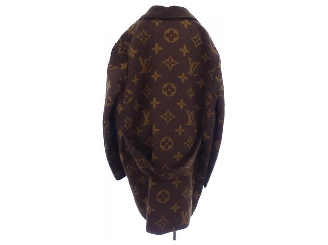 Abrigo de mezcla de cachemira Louis Vuitton Castaño - vista 2