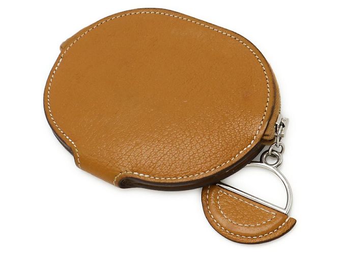 Monedero Hermès In The Loop Wink Chevre Castaño - vista 2