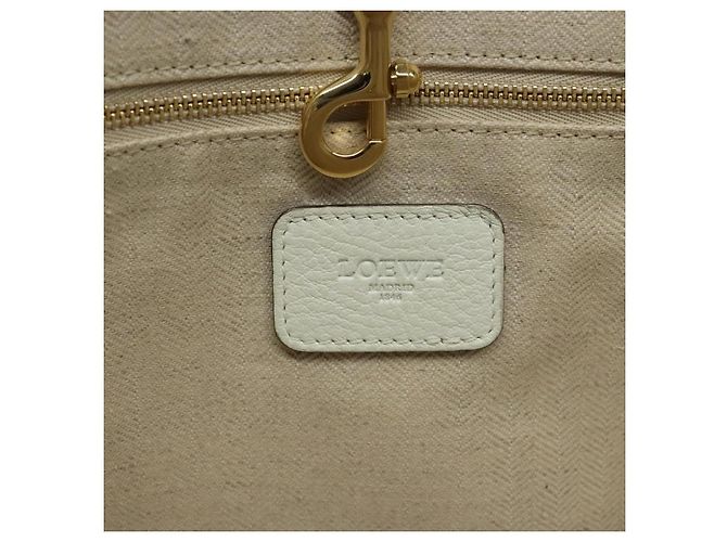 Loewe Heritage Tote aus Leder Weiß - Ansicht 7