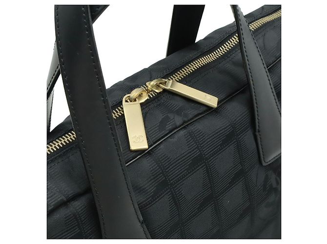 Timeless Chanel New Travel Line Valigetta in Nylon Jacquard Nero - vista 6