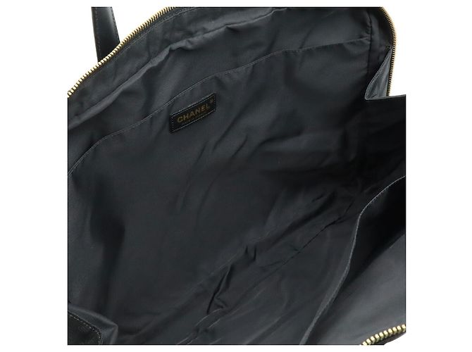 Timeless Chanel New Travel Line Valigetta in Nylon Jacquard Nero - vista 7