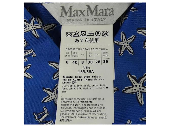 Max Mara Hemd Weiß Blau - Ansicht 3