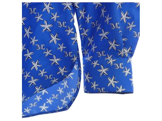 Max Mara Hemd Weiß Blau - Ansicht 5