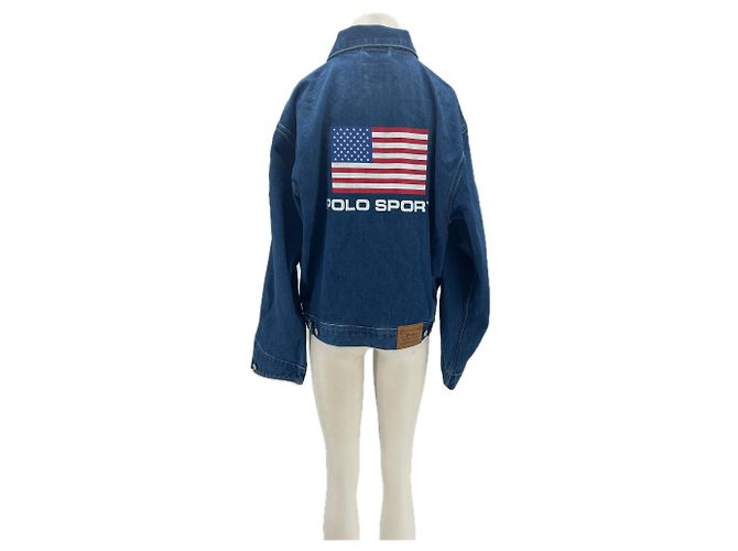 Giacca in denim Polo Ralph Lauren Blu Cotone M - vista 2