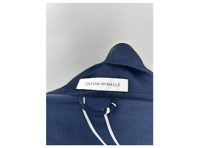 Autre Marque Camicia blu navy stampata - vista 5