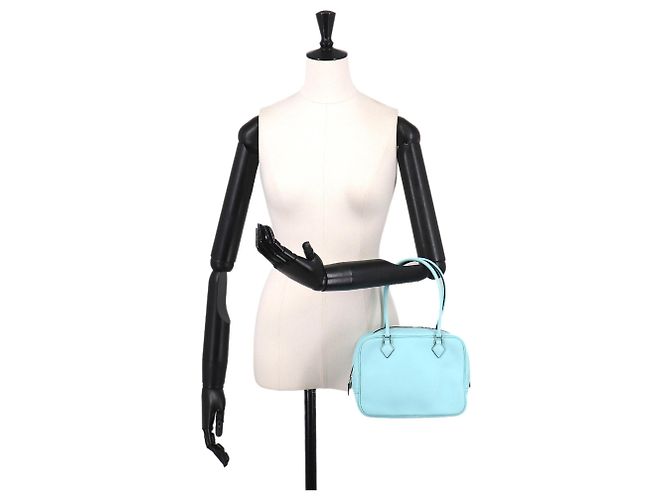 Hermès Hermes Mini Plume 20 Handtasche Blau - Ansicht 10