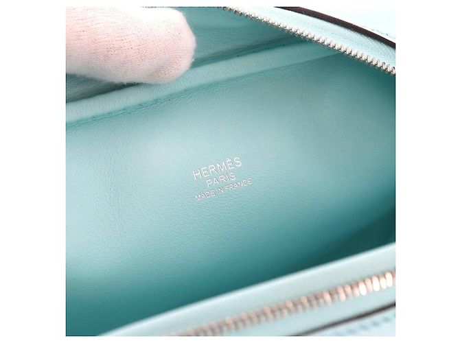 Hermès Hermes Mini Plume 20 Handtasche Blau - Ansicht 8