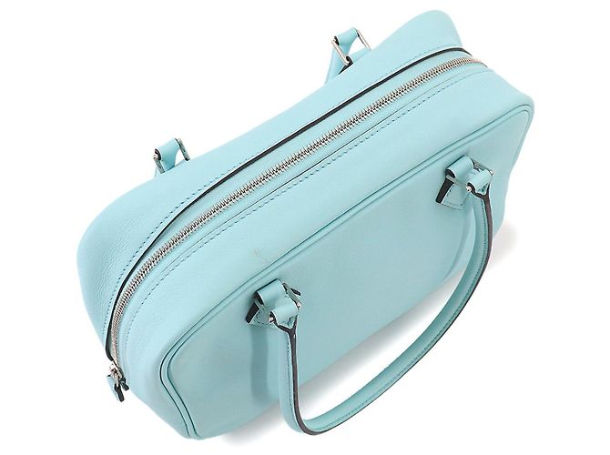 Hermès Hermes Mini Plume 20 Handtasche Blau - Ansicht 9