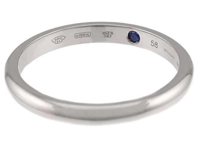 Bulgari Bvlgari Roma Amor Platin Saphir Ring Größe 58 - Ansicht 4