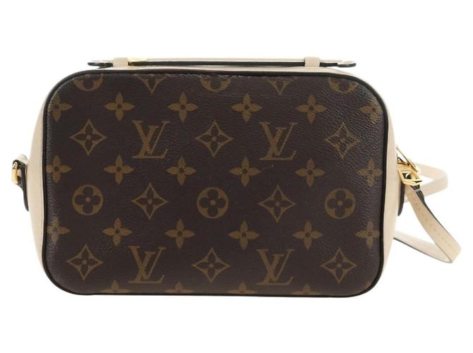 Louis Vuitton Saintonge en lona Monogram con piel Castaño - vista 2
