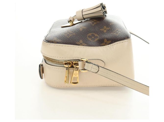 Louis Vuitton Saintonge en lona Monogram con piel Castaño - vista 3
