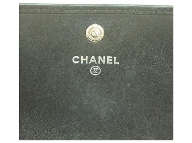 Cartera larga de cordero Cambon Chanel Negro - vista 4