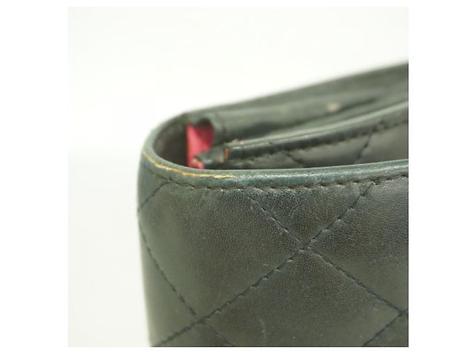 Cartera larga de cordero Cambon Chanel Negro - vista 6