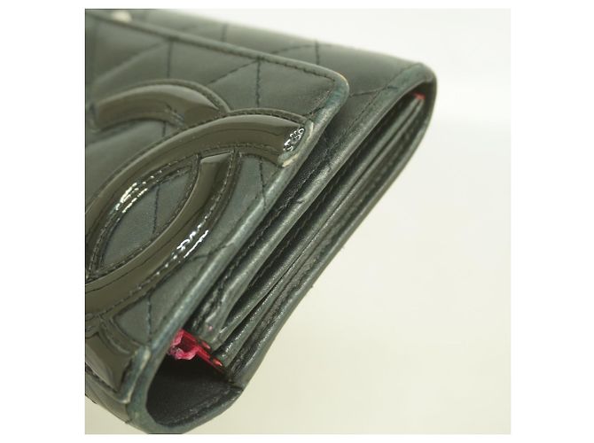Cartera larga de cordero Cambon Chanel Negro - vista 7