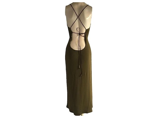 Céline Vestido largo Celine verde oliva - vista 2