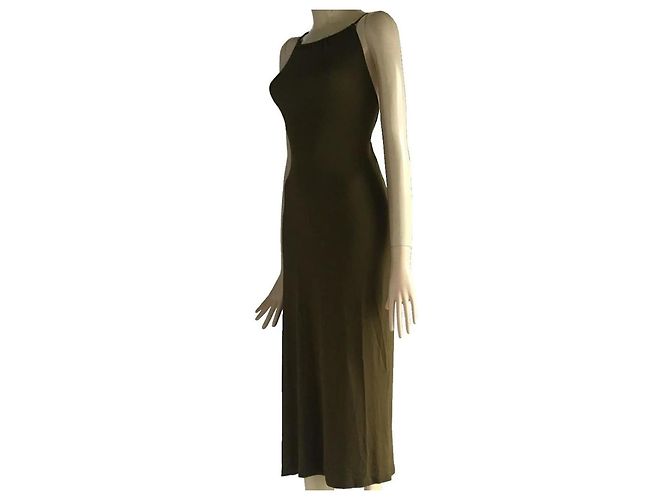 Céline Vestido largo Celine verde oliva - vista 3
