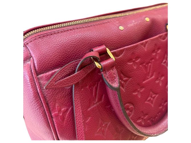 Louis Vuitton Speedy Bandouliere Monogram Empreinte Leather 25 Bordeaux - vue 2