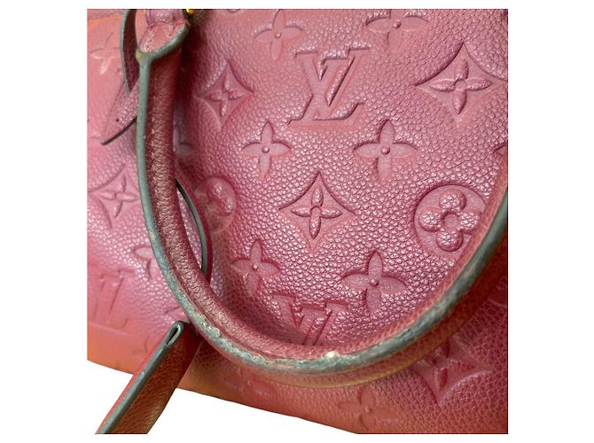 Louis Vuitton Speedy Bandouliere Monogram Empreinte Leather 25 Bordeaux - vue 6