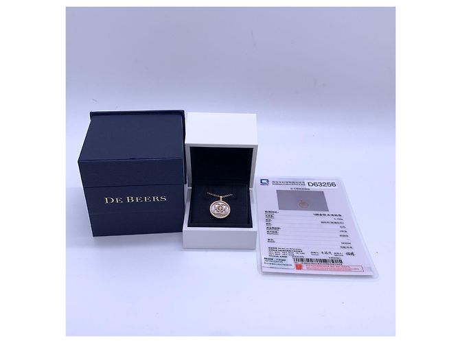 Collar De Beers Dorado - vista 2