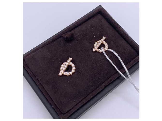 Brincos Hermès Dourado - vista 2