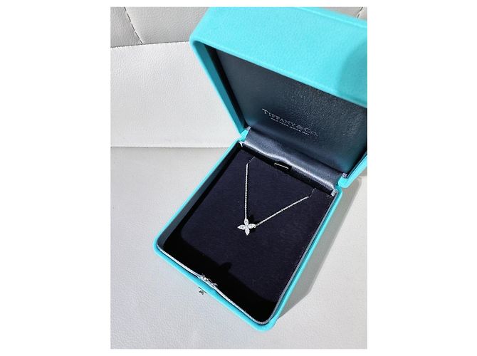 Collana Tiffany & Co Victoria in platino e diamanti Argento - vista 5