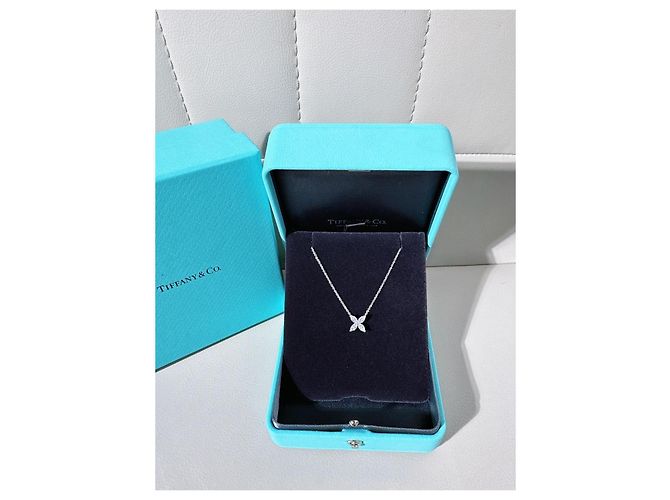 Collana Tiffany & Co Victoria in platino e diamanti Argento - vista 8