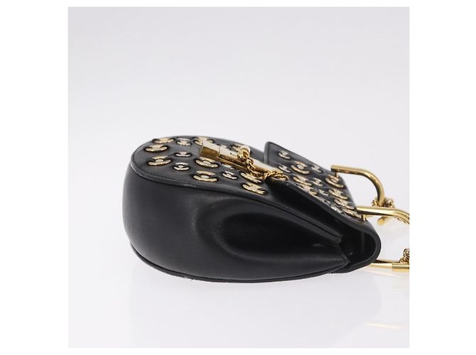 Chloé Mini borsa in pelle Chloe Drew Nero - vista 3