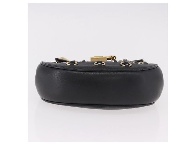 Chloé Mini borsa in pelle Chloe Drew Nero - vista 5