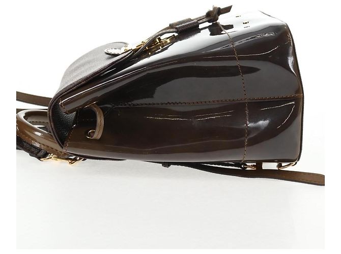 Louis Vuitton Hot Springs Vernis con Monogram Canvas Marrone - vista 3
