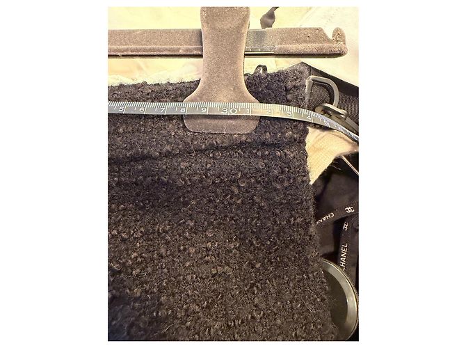 Short de tweed negro Chanel - vista 4
