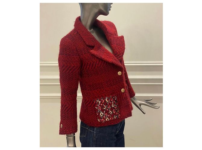 Chanel Jacke Rot - Ansicht 3