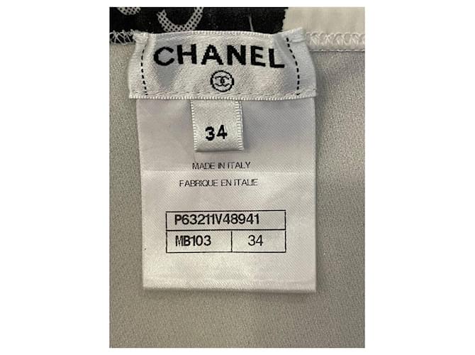 Bikini Chanel con monogramma bianco e nero - vista 6