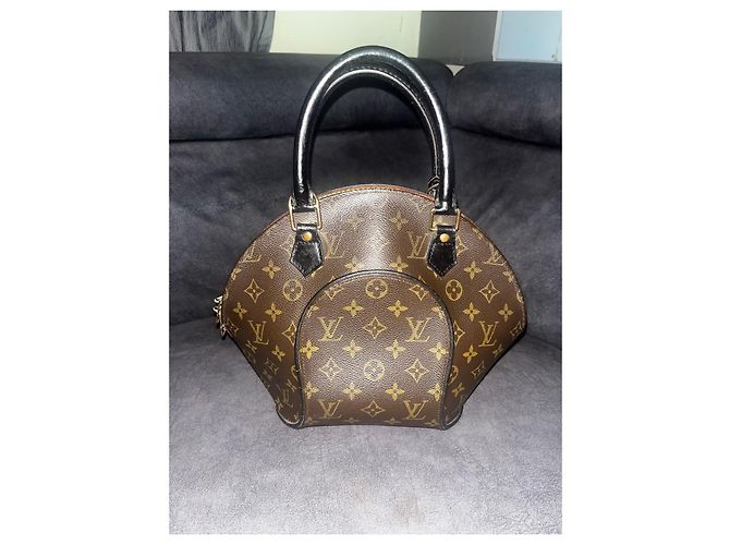 Borsa Ellipse PM in tela Monogram Louis Vuitton Marrone Monogramma - vista 2