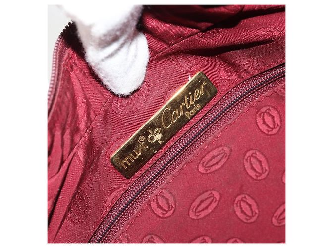 Cartier Vintage must de Cartier Leather Bordò - vista 6