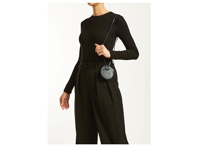 Borsa rotonda Jacquemus Le Chiquito Noeud Nero - vista 7