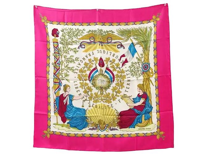 Hermès Hermes Carré 90 Seta multicolore 90 x 90 - vista 2
