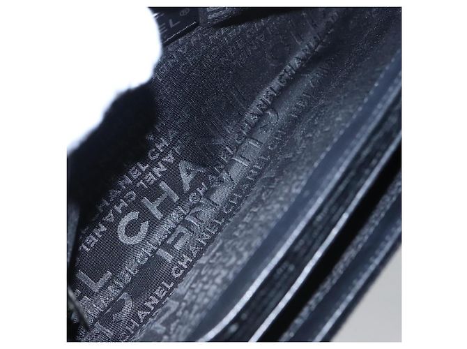 Chanel Camellia No.5 Chain Flap Velvet Large Nero - vista 5