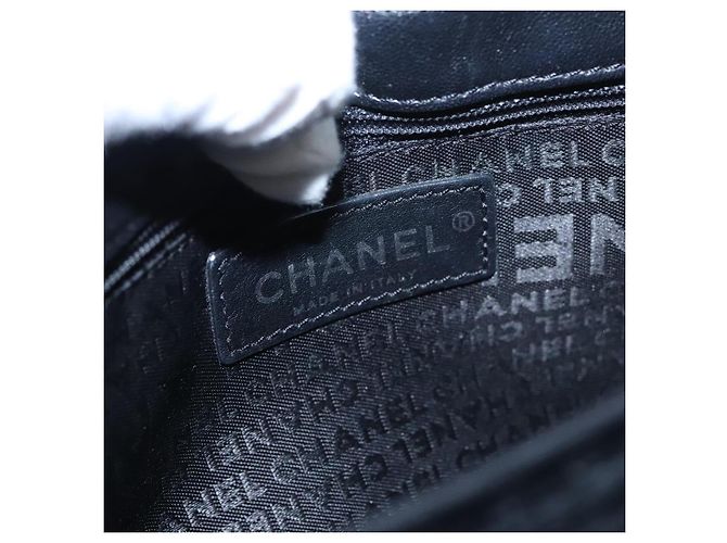 Chanel Camellia No.5 Chain Flap Velvet Large Nero - vista 6