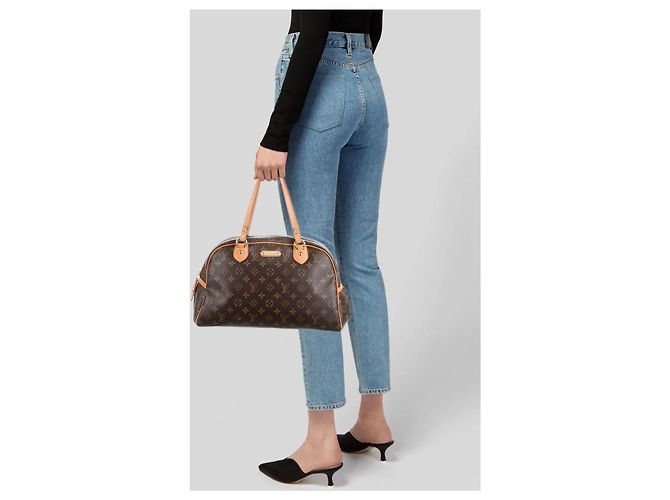 Borsa Montorgueil GM in tela Monogram Louis Vuitton Marrone Monogramma - vista 14