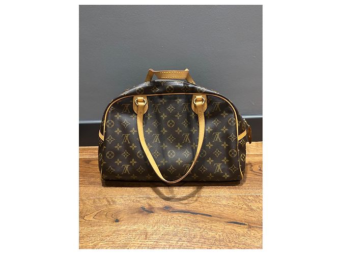 Borsa Montorgueil GM in tela Monogram Louis Vuitton Marrone Monogramma - vista 3