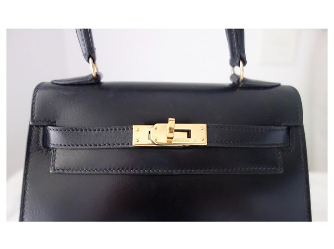 Hermès Hermes Mini Kelly Tasche Schwarz - Ansicht 4