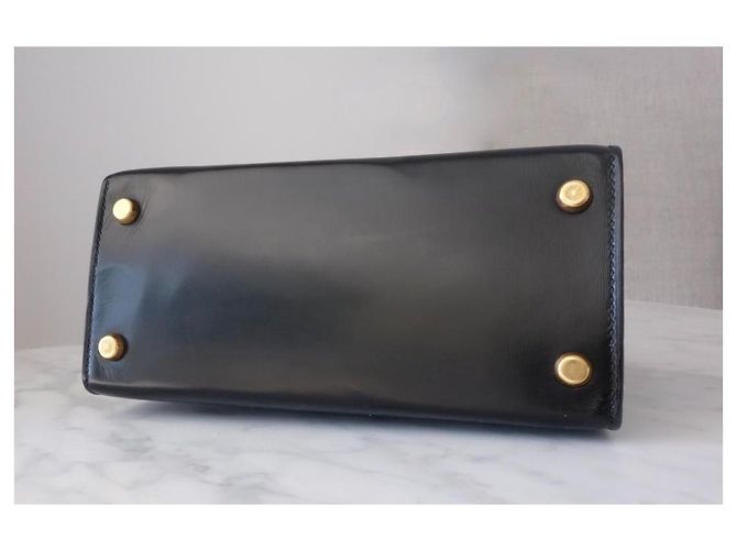 Hermès Hermes Mini Kelly Tasche Schwarz - Ansicht 5