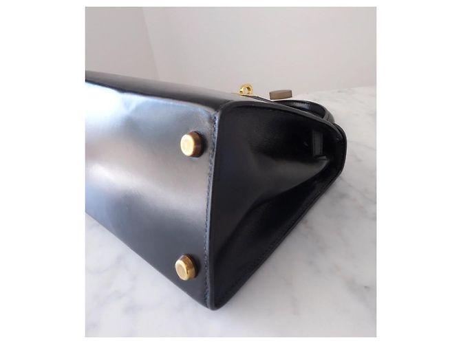 Hermès Hermes Mini Kelly Tasche Schwarz - Ansicht 6