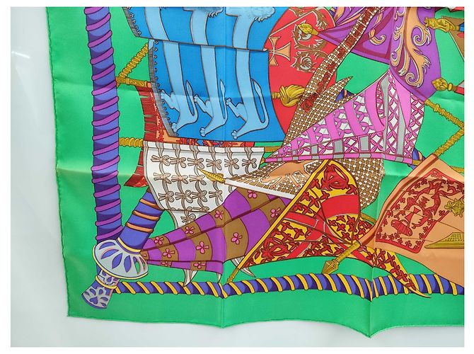 Hermès Hermes Carré 90 Seta multicolore 90 x 90 - vista 7