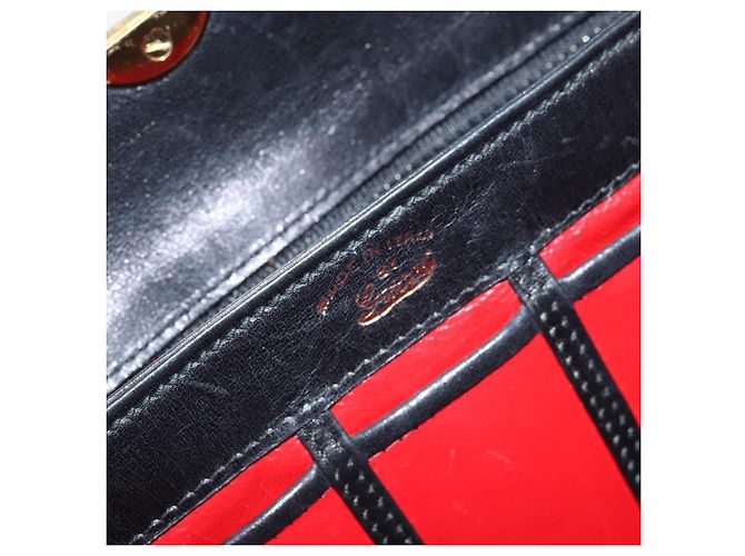 Gucci Vintage Convertible Box Leather Nero - vista 6