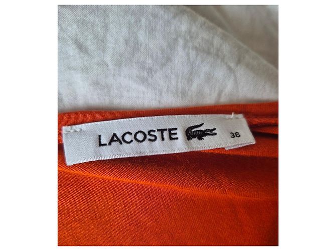 Top de mujer Lacoste talla 36/S Devanlay Naranja - vista 8